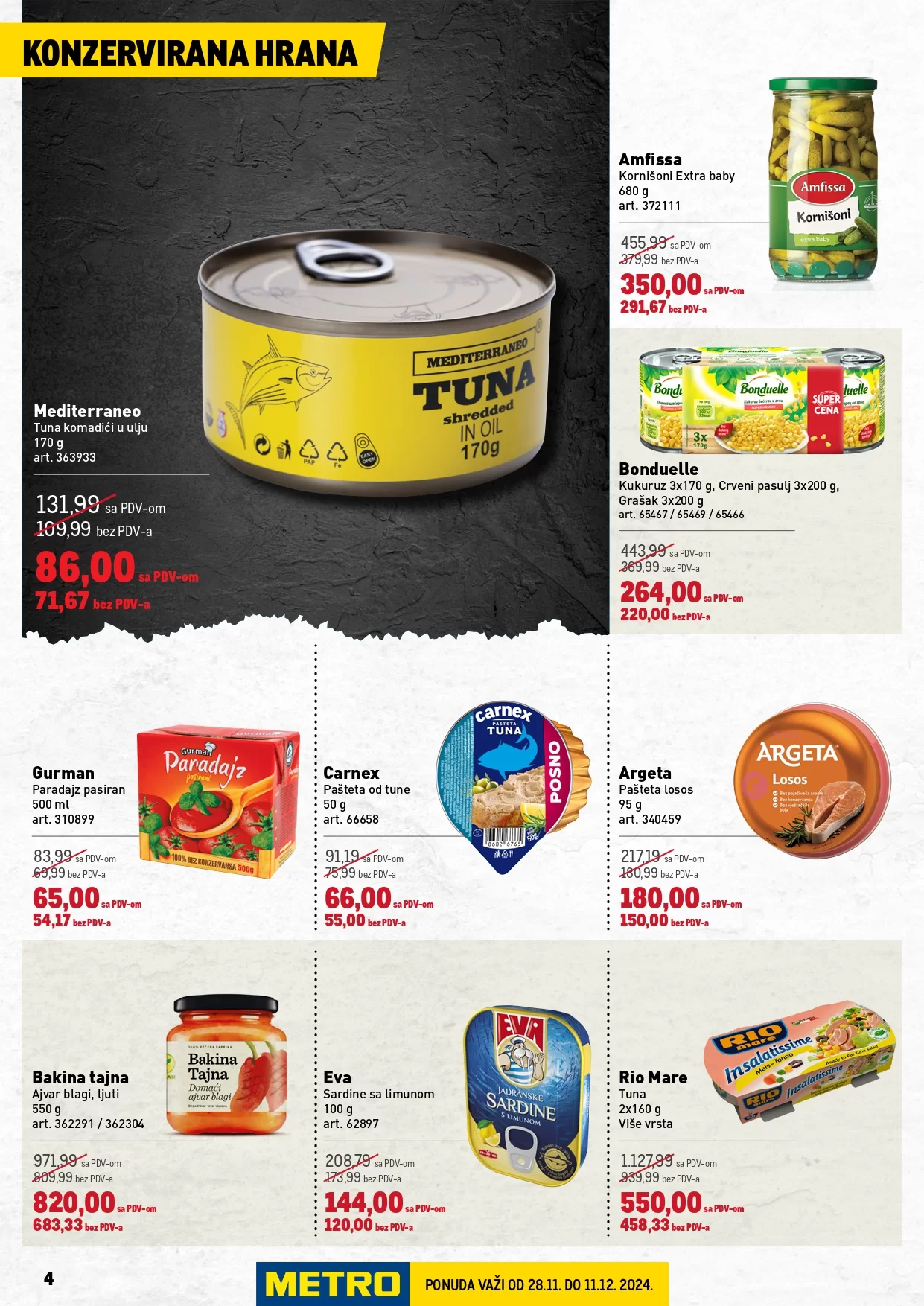 Metro katalog PREHRANA/NEPREHRANA 28.11-11.12.2024.