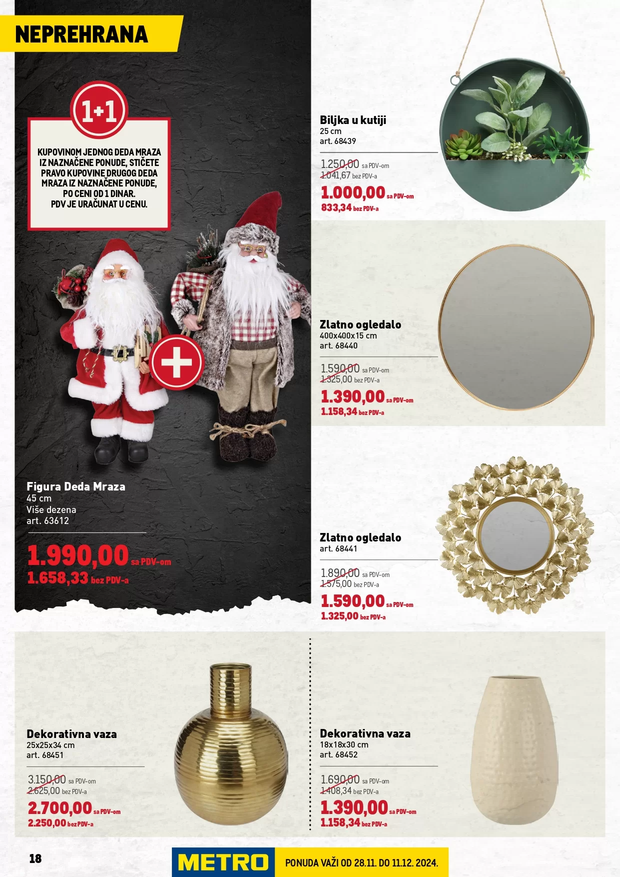 Metro katalog PREHRANA/NEPREHRANA 28.11-11.12.2024.