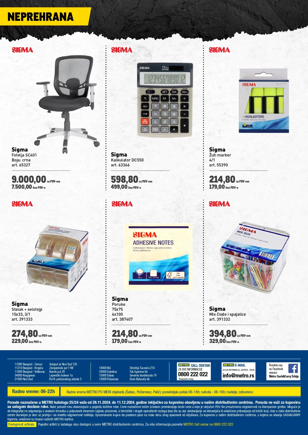 Metro katalog PREHRANA/NEPREHRANA 28.11-11.12.2024.