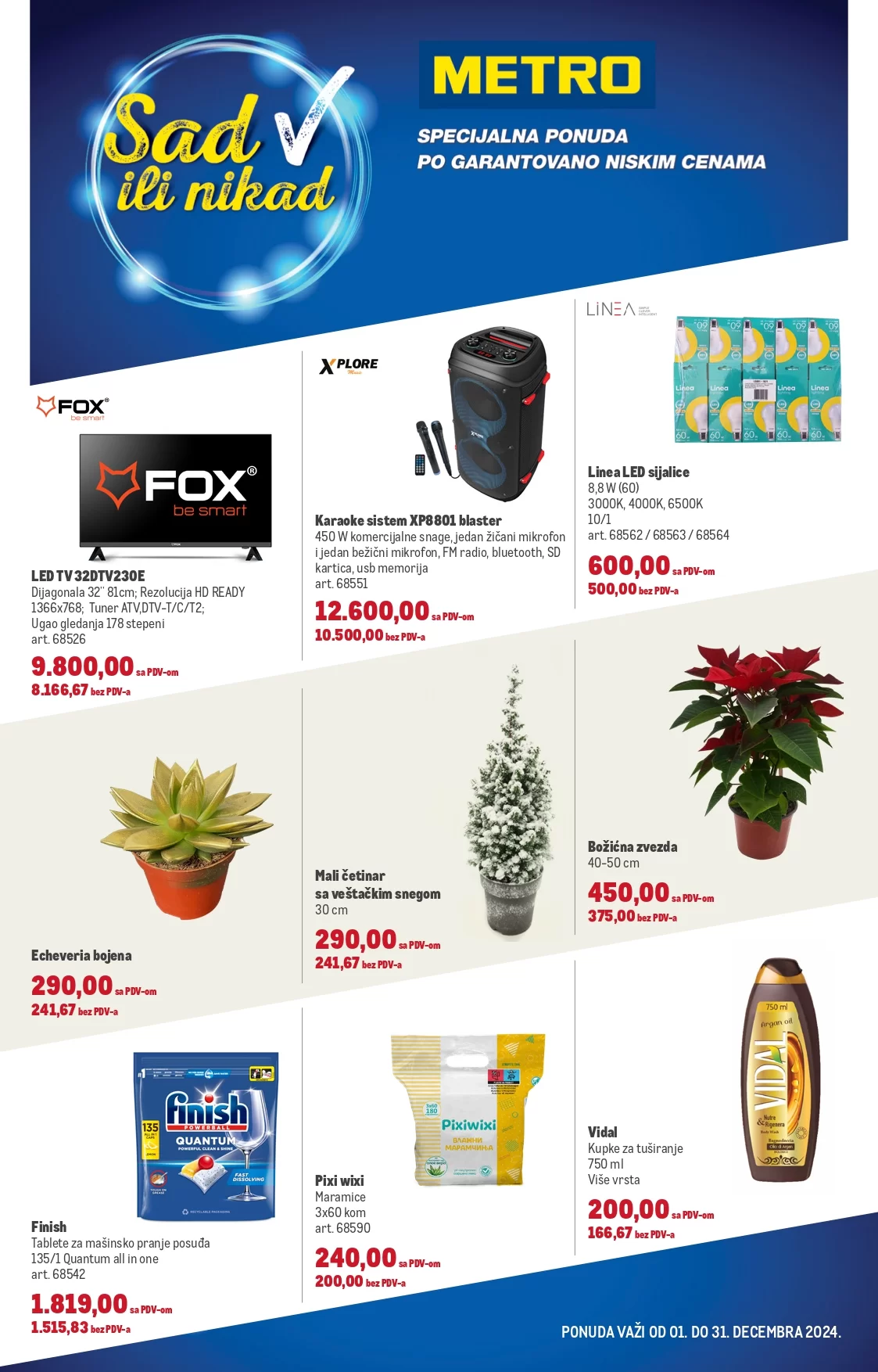 Metro katalog SAD ILI NIKAD 1-31.12.2024.