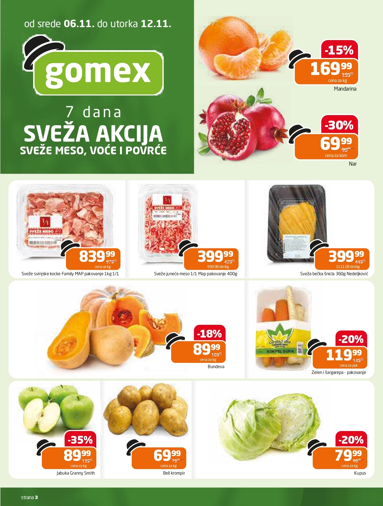 Gomex katalog AKCIJE IZ ŠEŠIRA 6-19.11.2024.