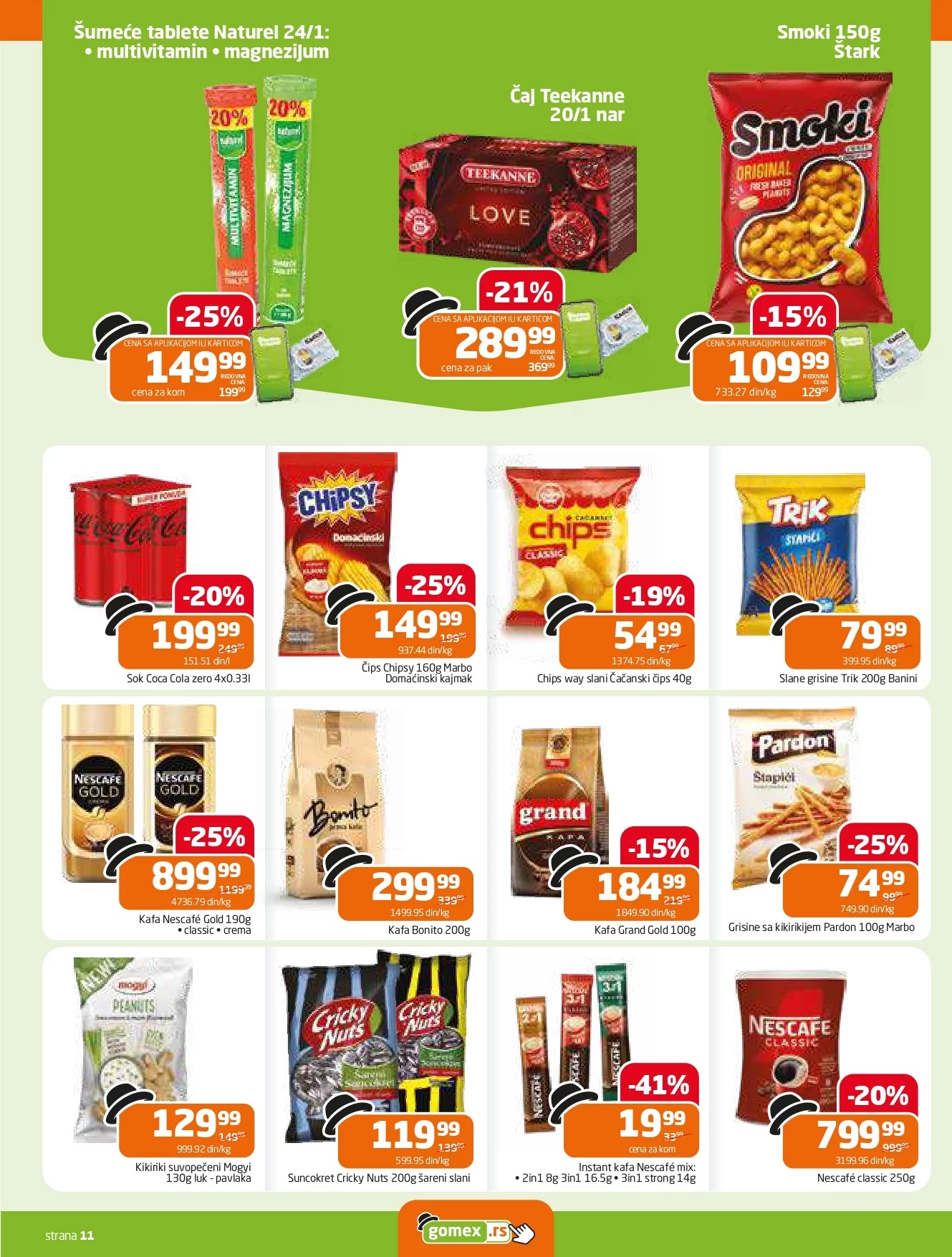 Gomex katalog AKCIJE IZ ŠEŠIRA 20.11-3.12.2024.