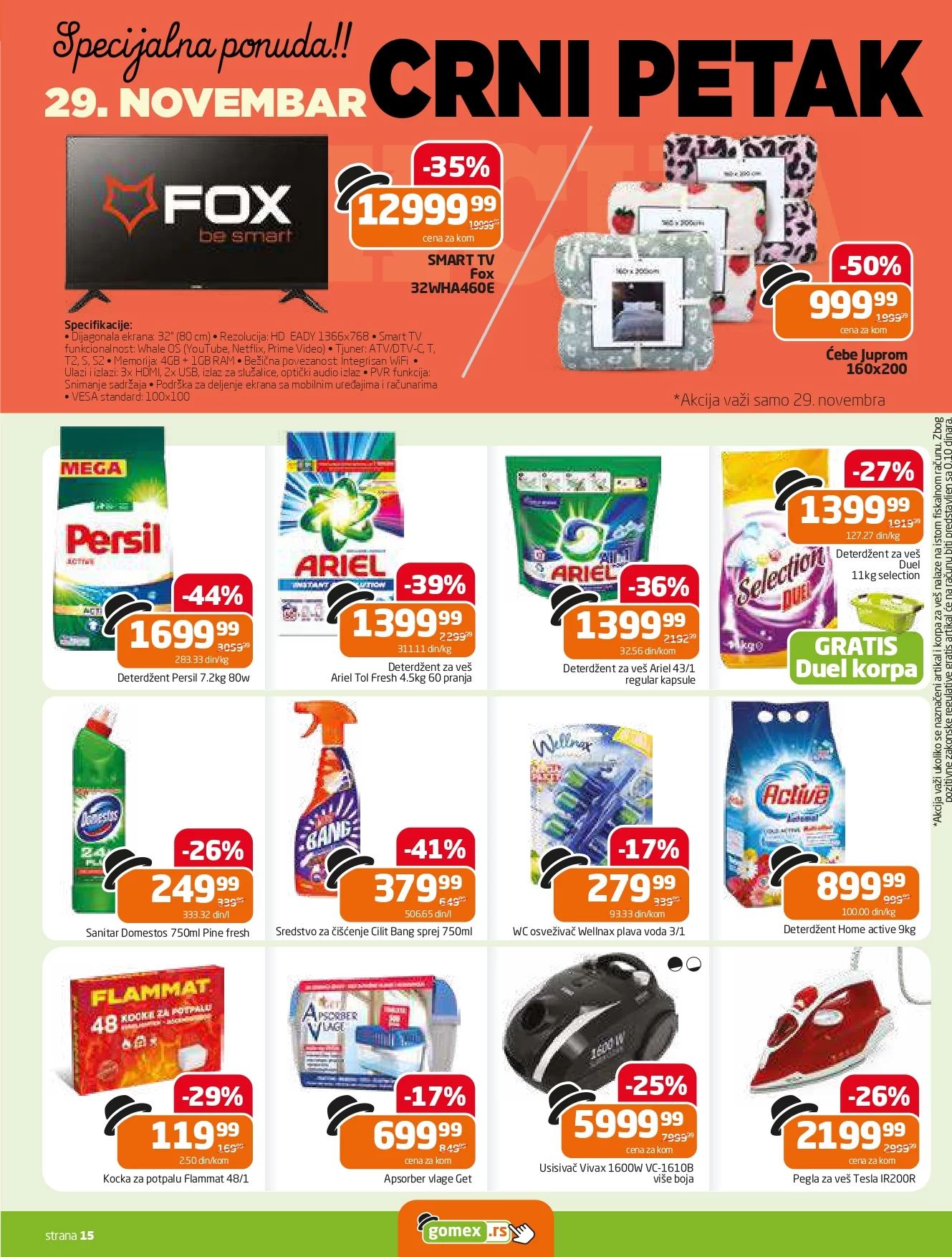 Gomex katalog AKCIJE IZ ŠEŠIRA 20.11-3.12.2024.