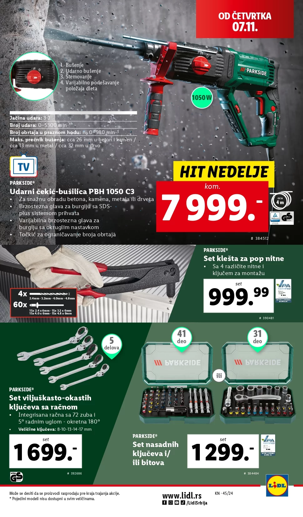 Lidl katalog NEPREHRANA 7-13.11.2024.