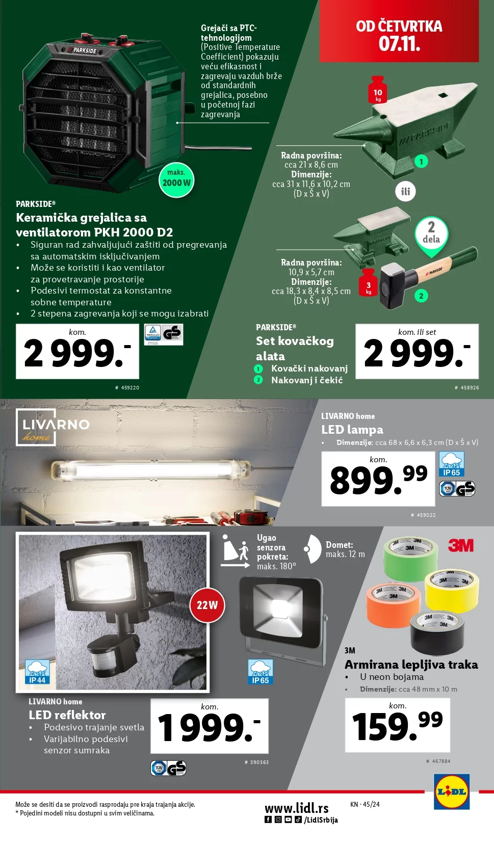 Lidl katalog NEPREHRANA 7-13.11.2024.