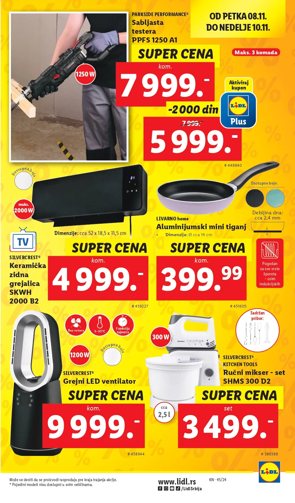 Lidl katalog NEPREHRANA 7-13.11.2024.