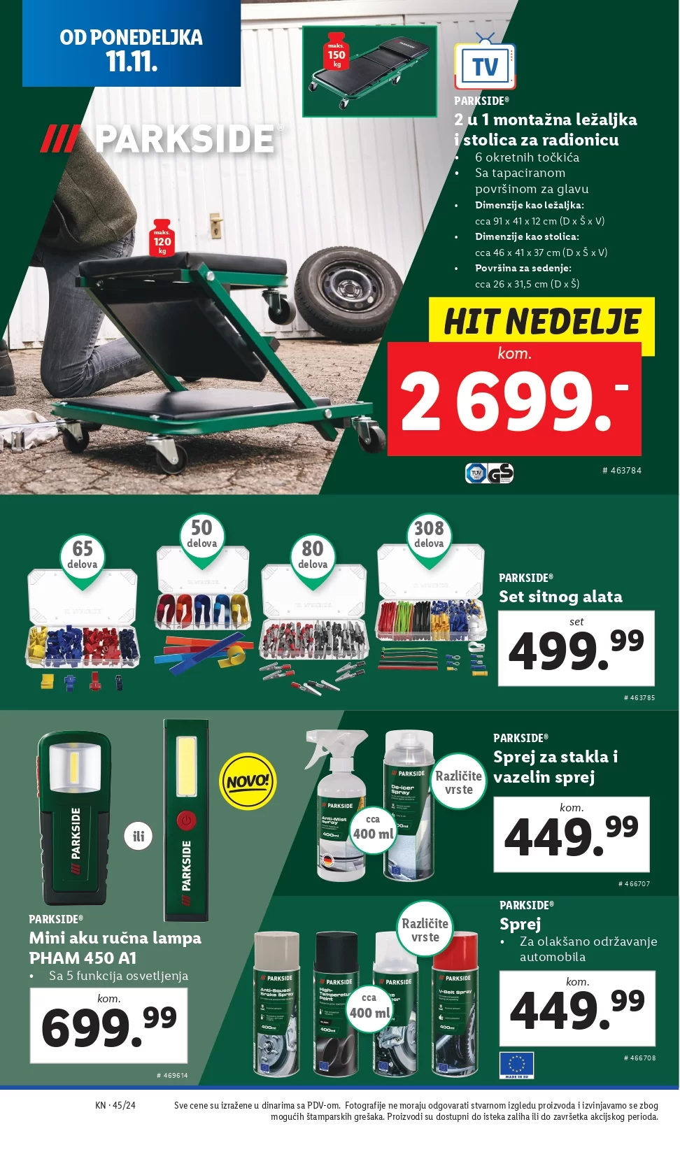 Lidl katalog NEPREHRANA 7-13.11.2024.