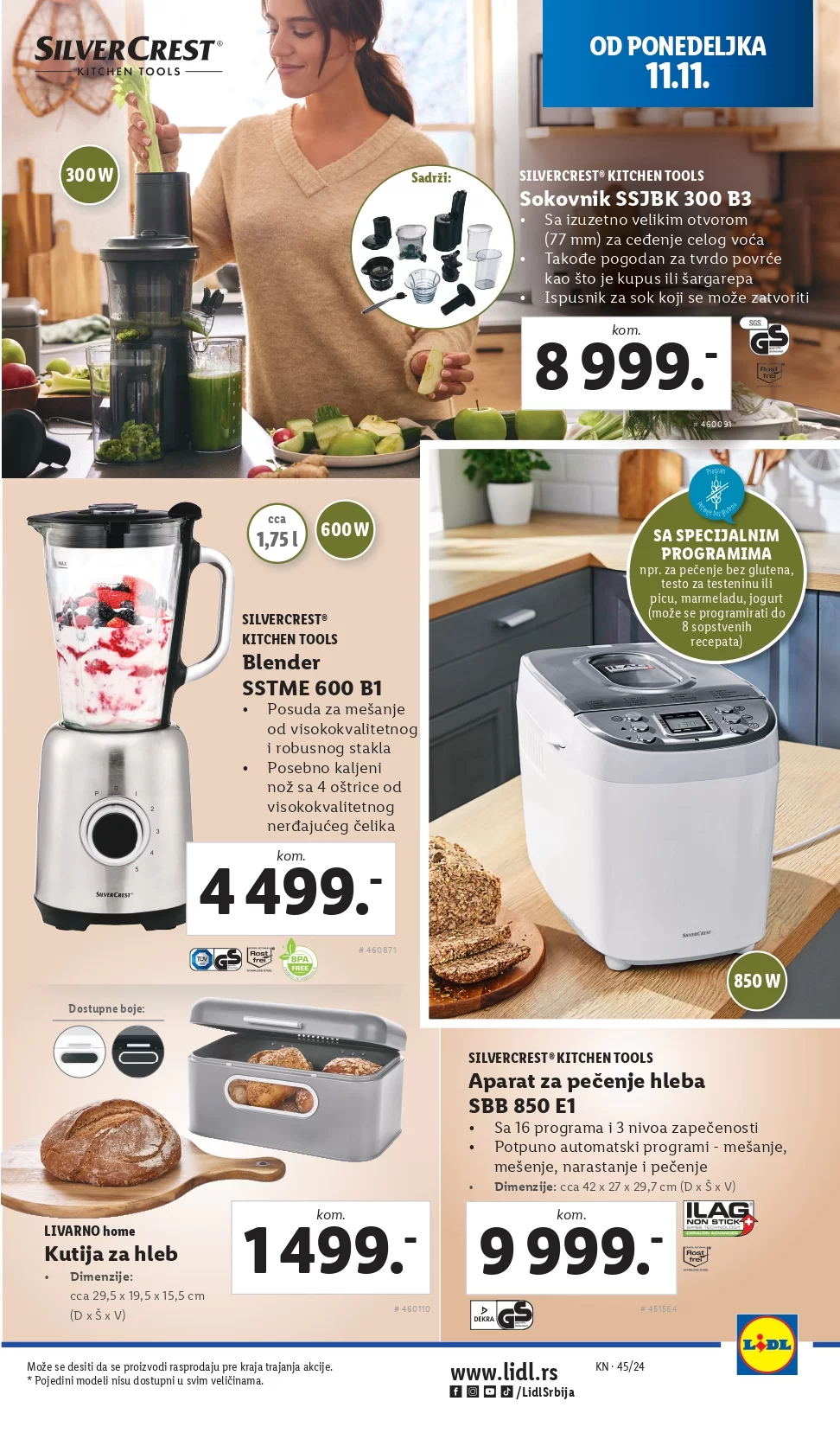 Lidl katalog NEPREHRANA 7-13.11.2024.