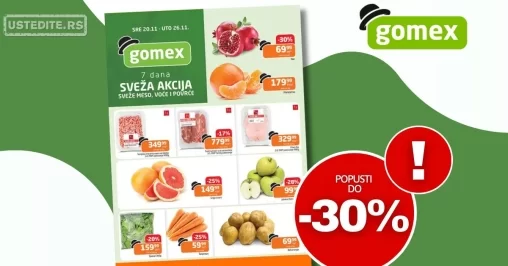 Gomex katalog SVEŽA AKCIJA 20-26.11.2024.