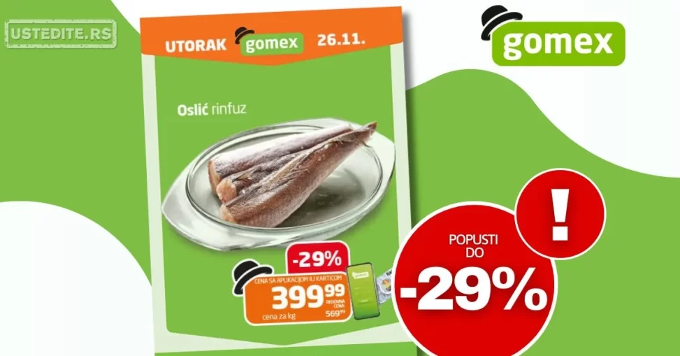 Gomex katalog UTORAK 26.11.2024.