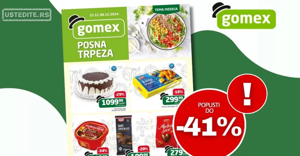 Gomex katalog TEMA MESECA 25.11-8.12.2024.