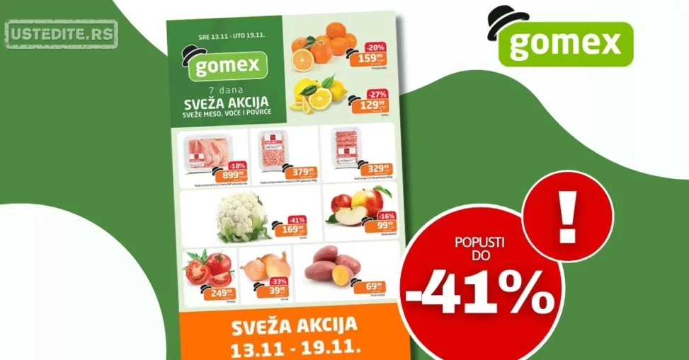 Gomex katalog SVEŽA AKCIJA 13-19.11.2024.