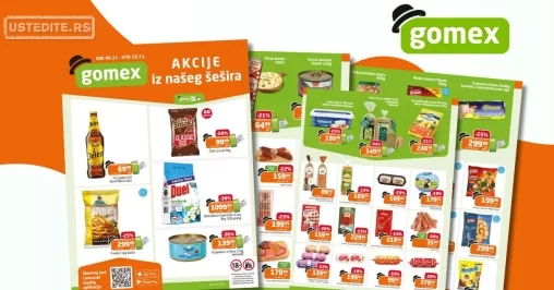 Gomex katalog AKCIJE IZ ŠEŠIRA 6-19.11.2024.