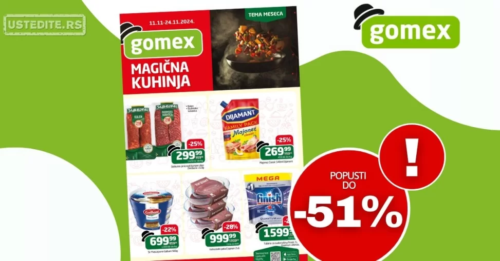 Gomex katalog TEMA MESECA 11-24.11.2024.