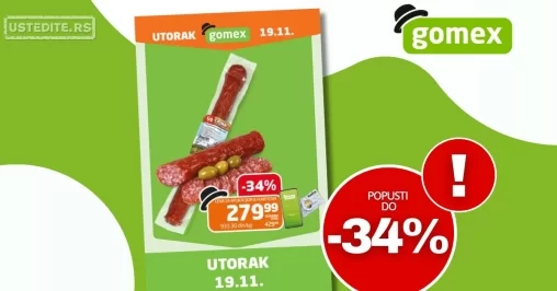 Gomex katalog UTORAK 19.11.2024.