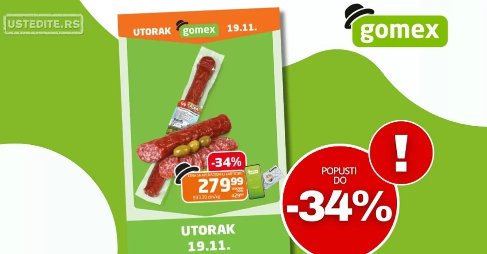 Gomex katalog UTORAK 19.11.2024.