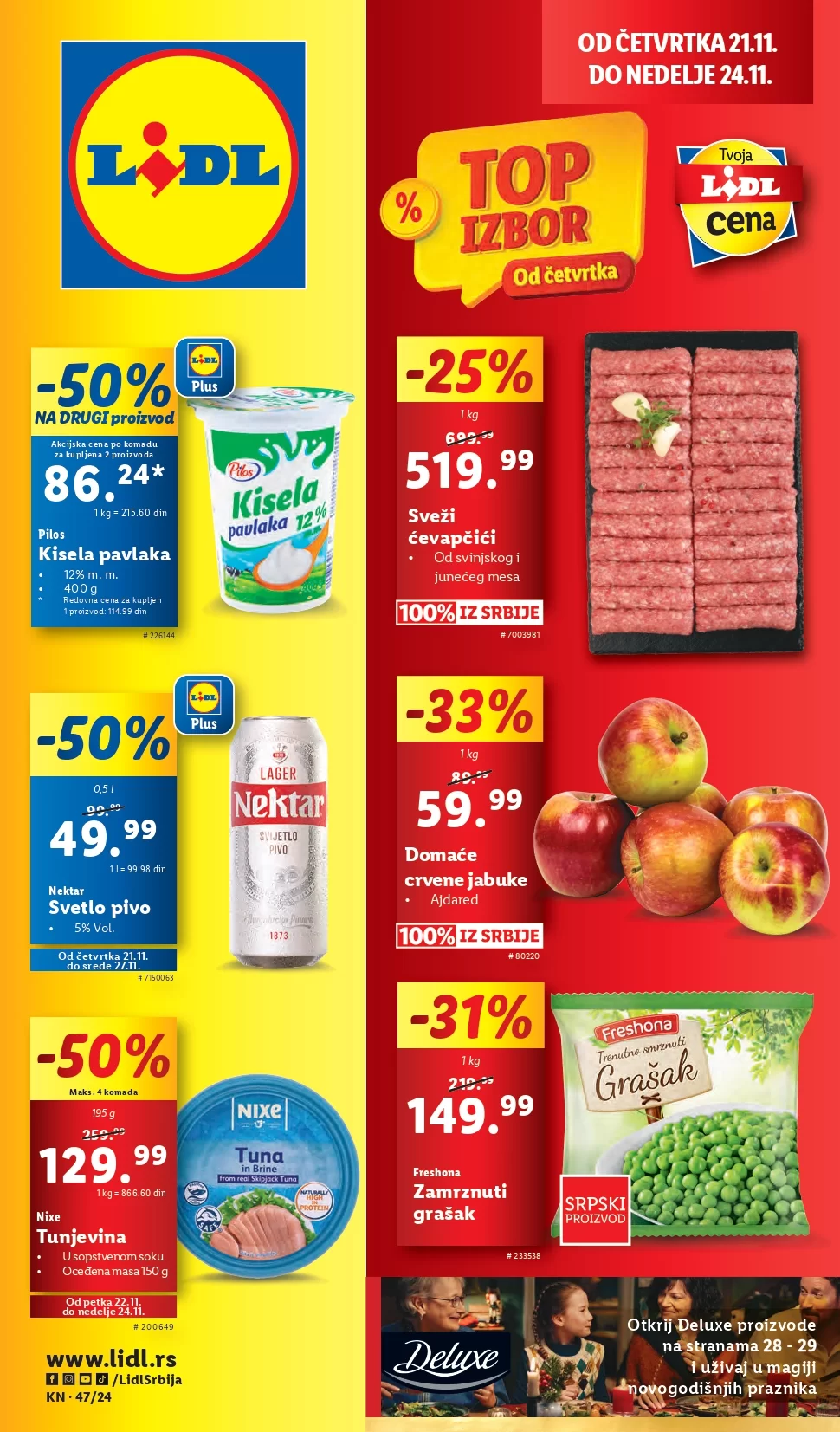 Lidl katalog PREHRANA 21-27.11.2024.