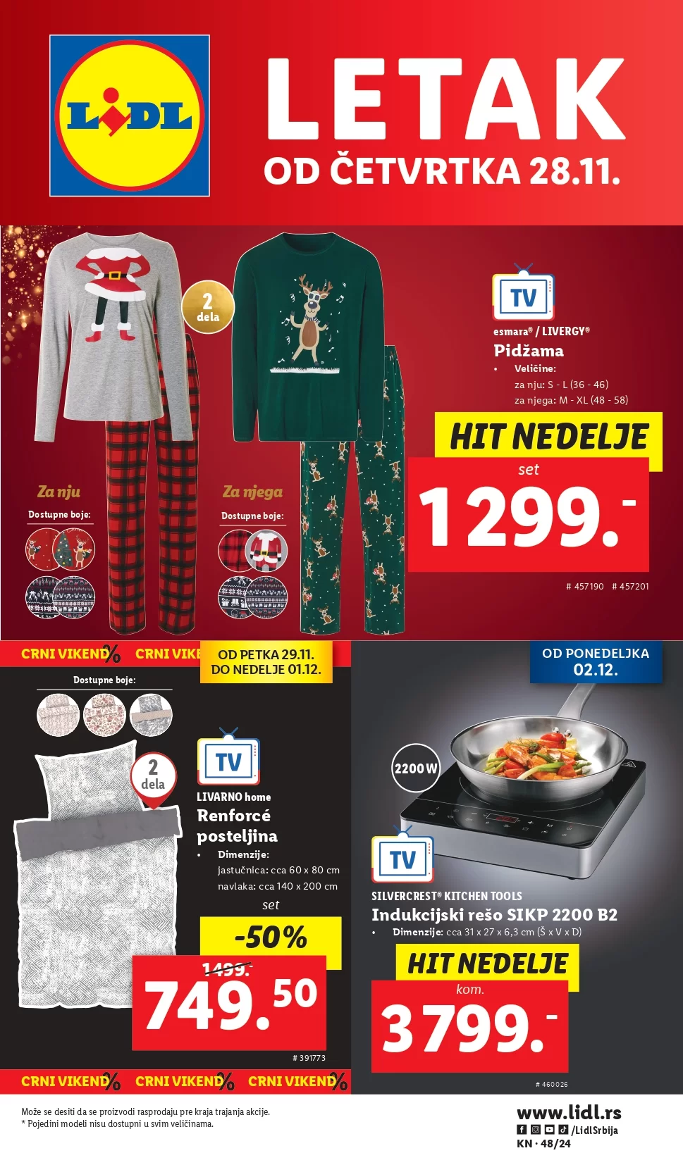 Lidl katalog NEPREHRANA 28.11-4.12.2024.