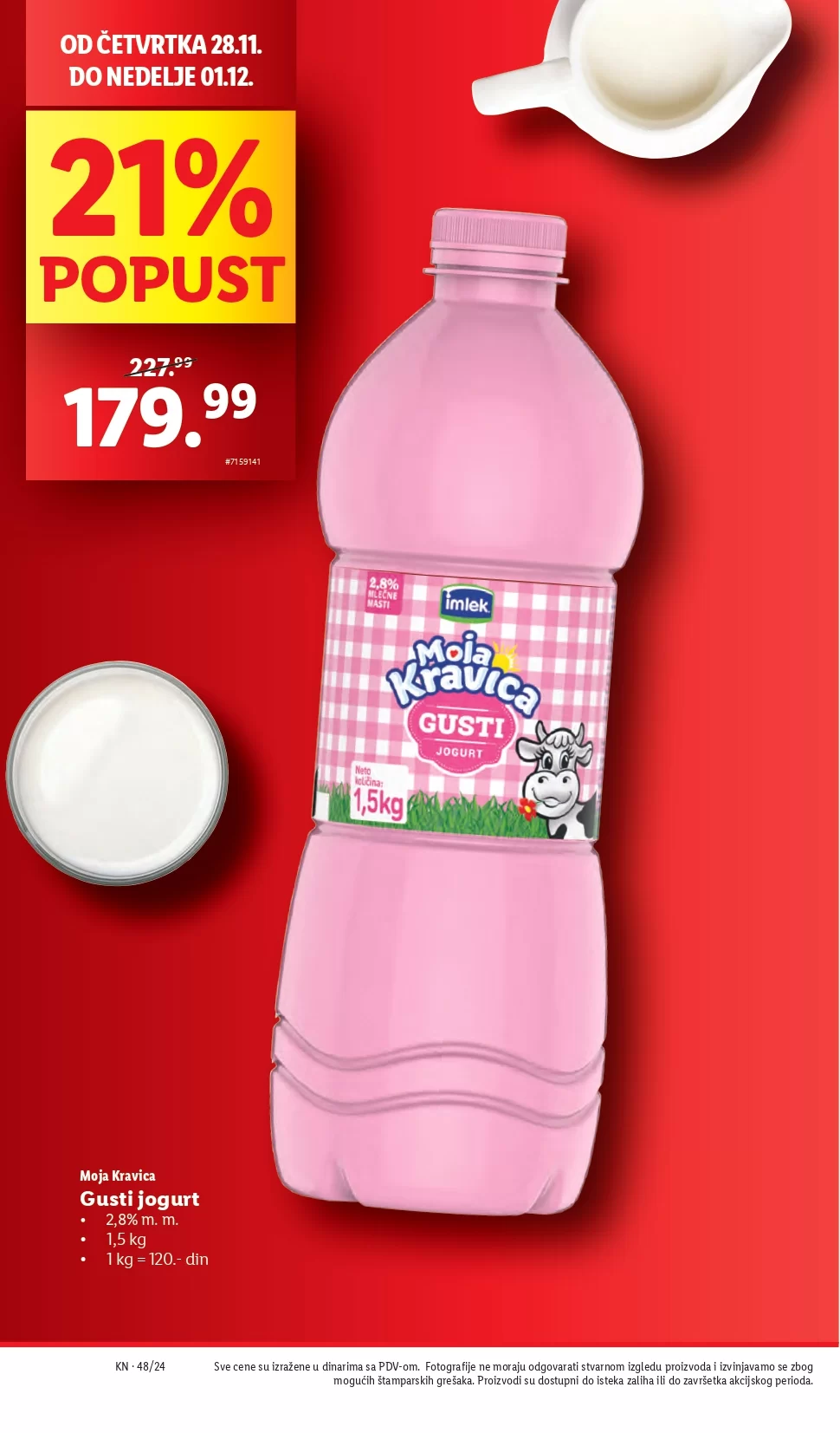 Lidl katalog PREHRANA 28.11-4.12.2024.