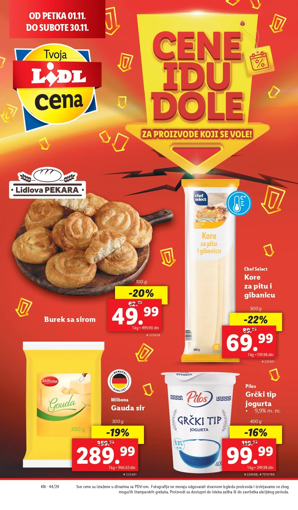 Lidl katalog CENE IDU DOLE 1-30.11.2024.