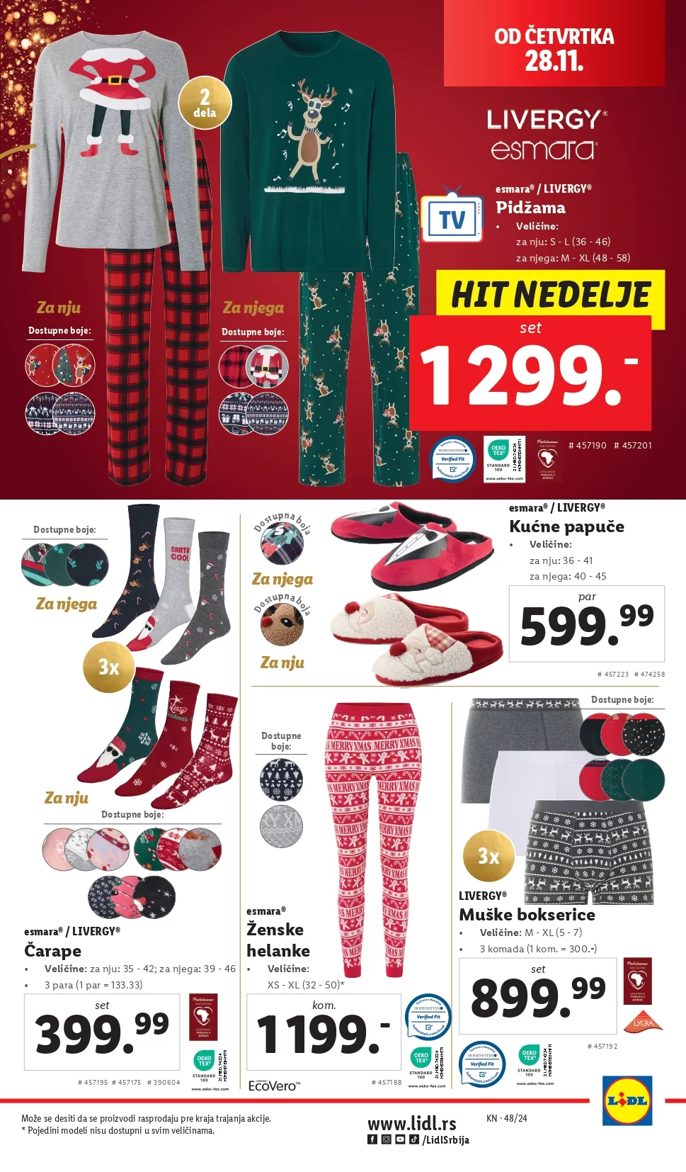 Lidl katalog NEPREHRANA 28.11-4.12.2024.