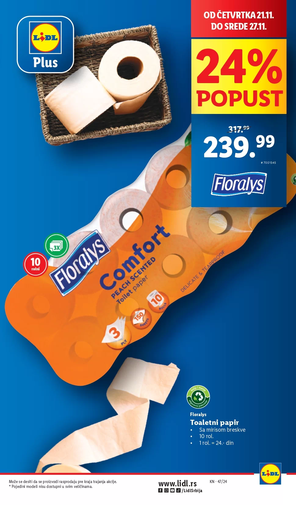 Lidl katalog PREHRANA 21-27.11.2024.