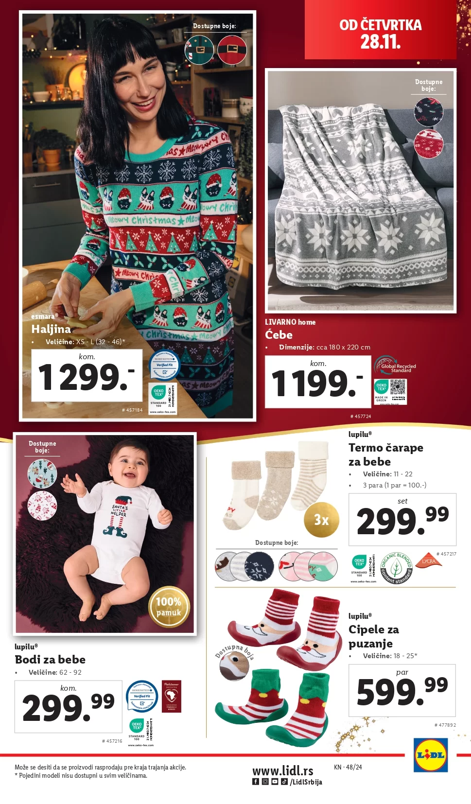 Lidl katalog NEPREHRANA 28.11-4.12.2024.