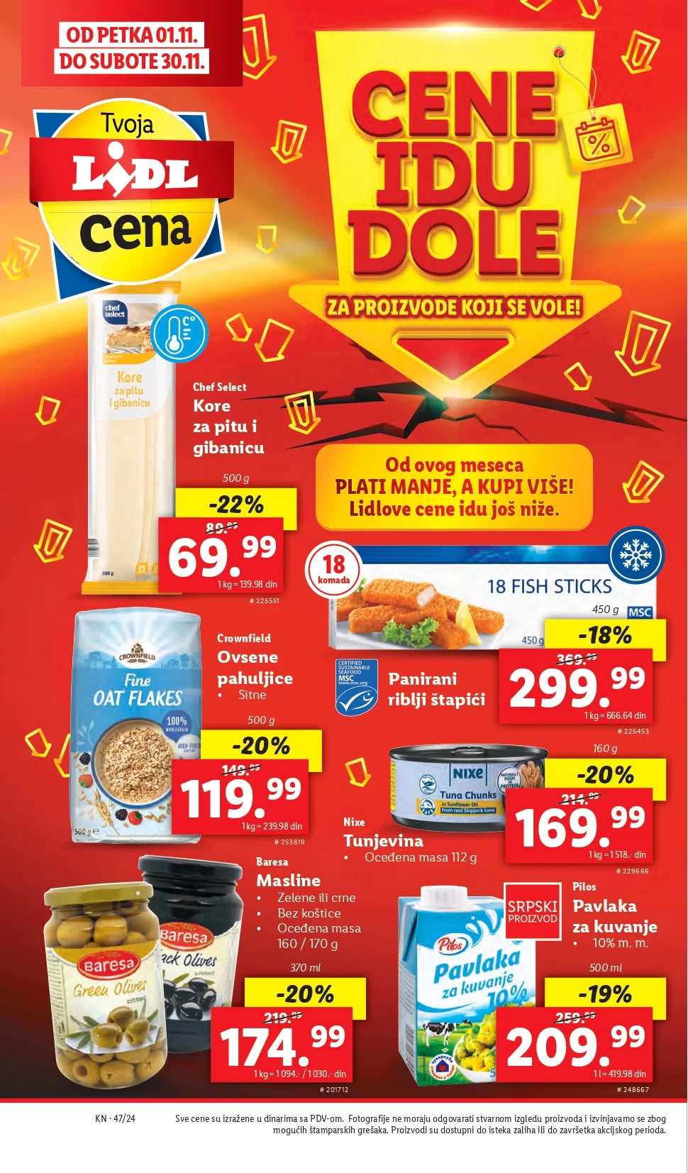 Lidl katalog PREHRANA 21-27.11.2024.