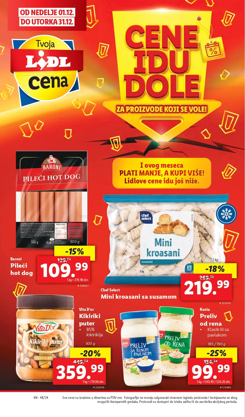 Lidl katalog PREHRANA 28.11-4.12.2024.