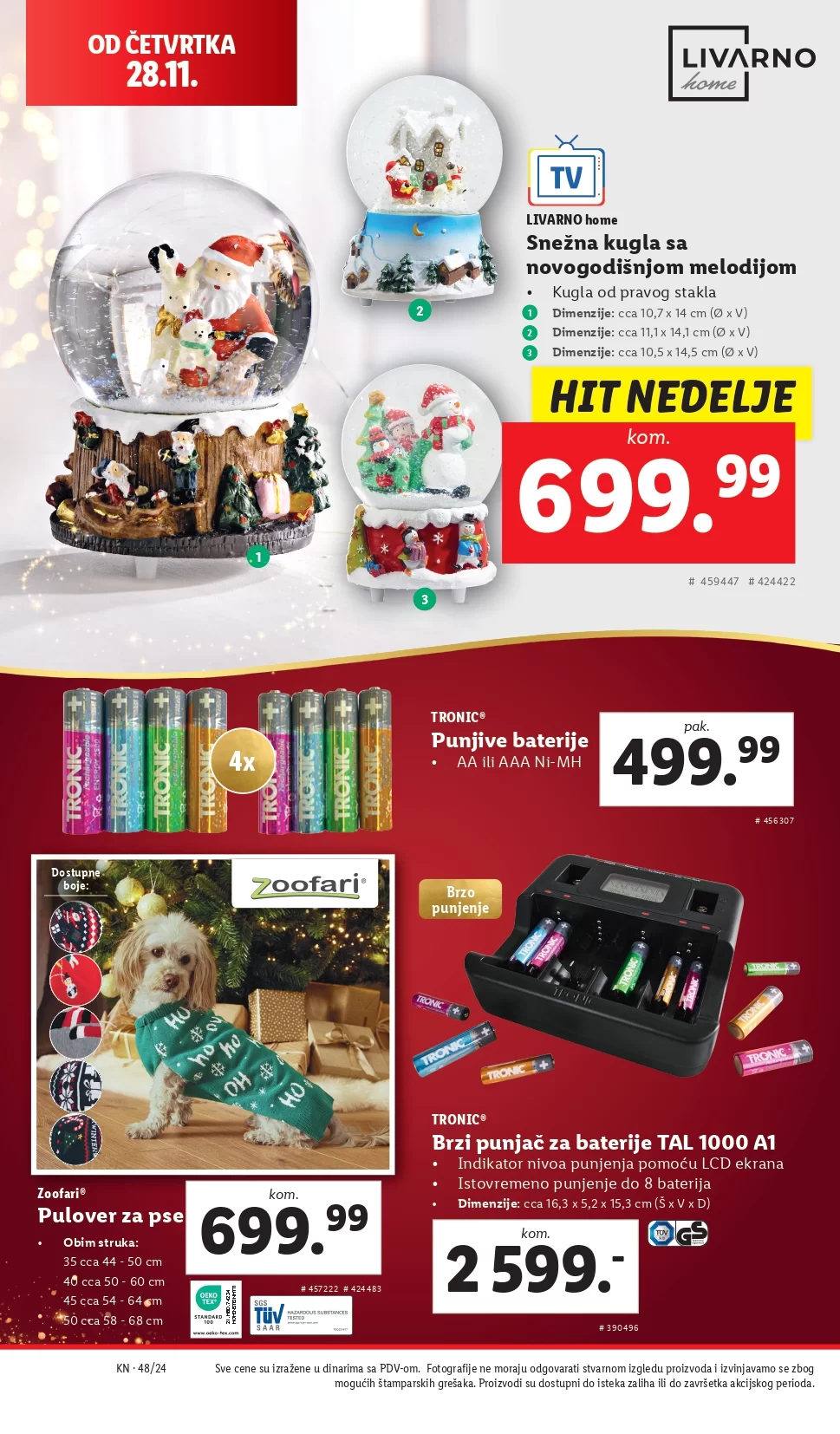 Lidl katalog NEPREHRANA 28.11-4.12.2024.