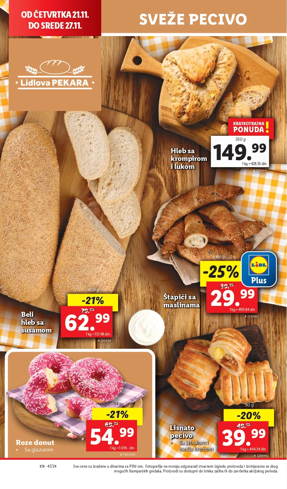 Lidl katalog PREHRANA 21-27.11.2024.