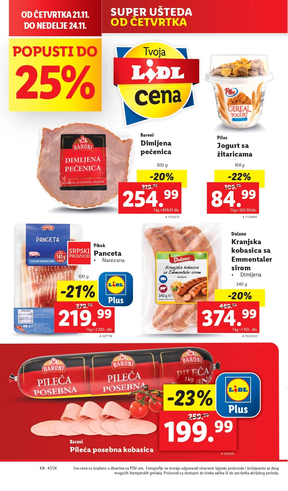 Lidl katalog PREHRANA 21-27.11.2024.