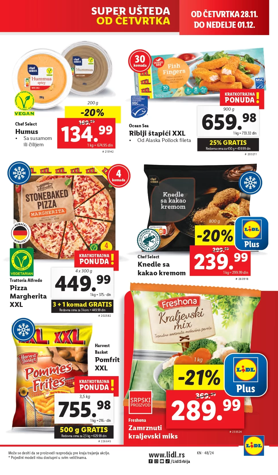 Lidl katalog PREHRANA 28.11-4.12.2024.