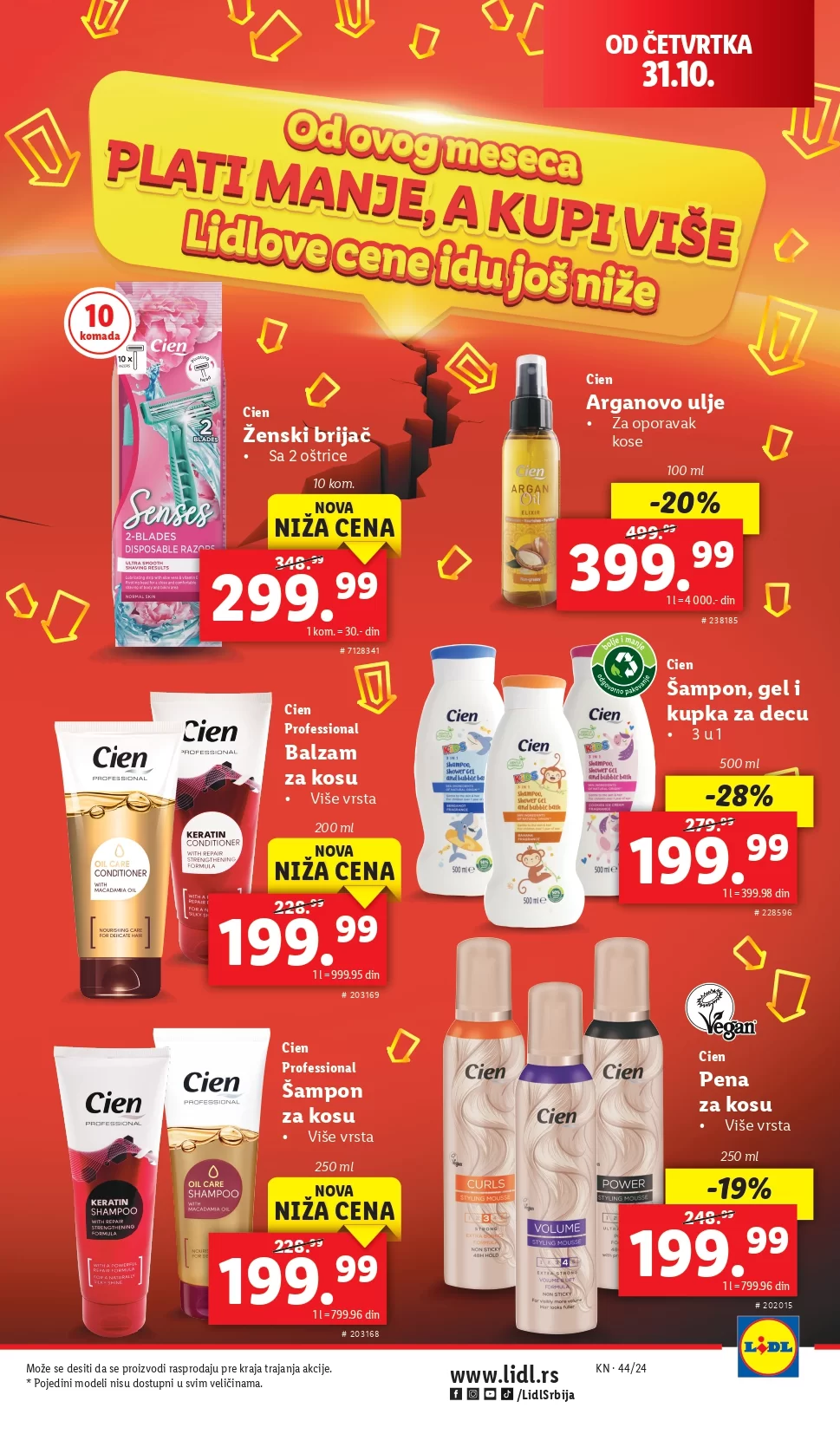 Lidl katalog CENE IDU DOLE 1-30.11.2024.