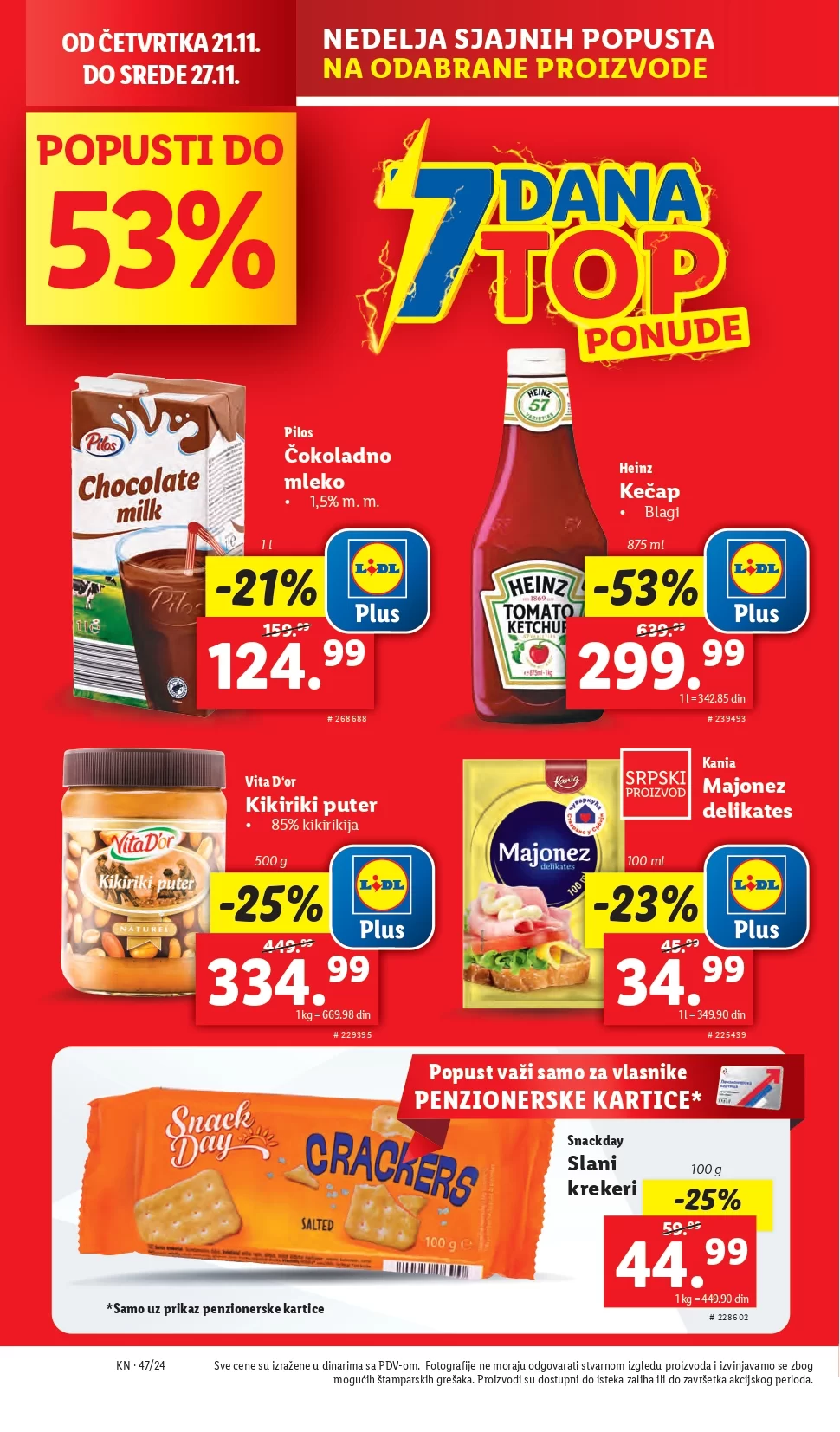 Lidl katalog PREHRANA 21-27.11.2024.