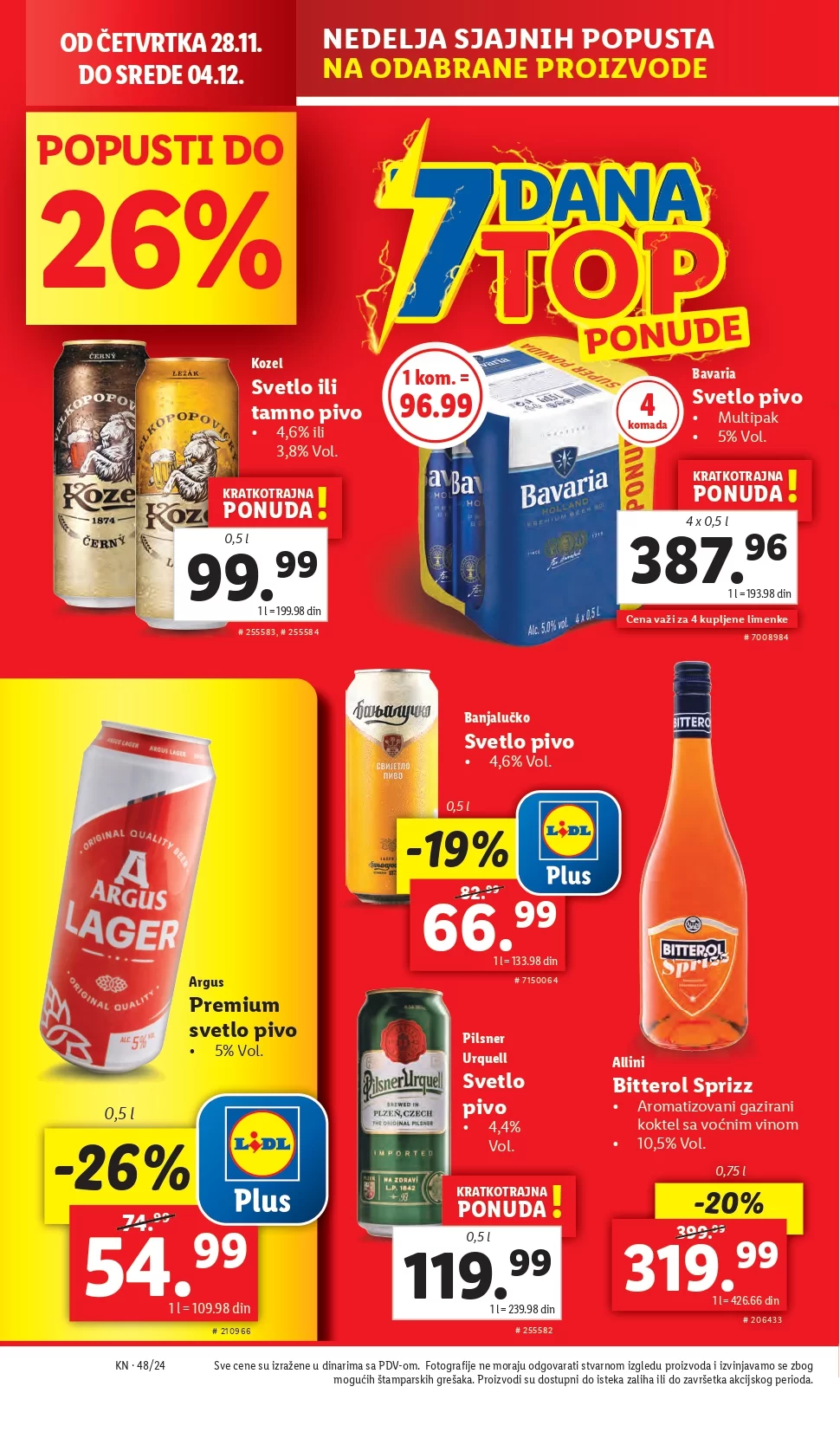 Lidl katalog PREHRANA 28.11-4.12.2024.