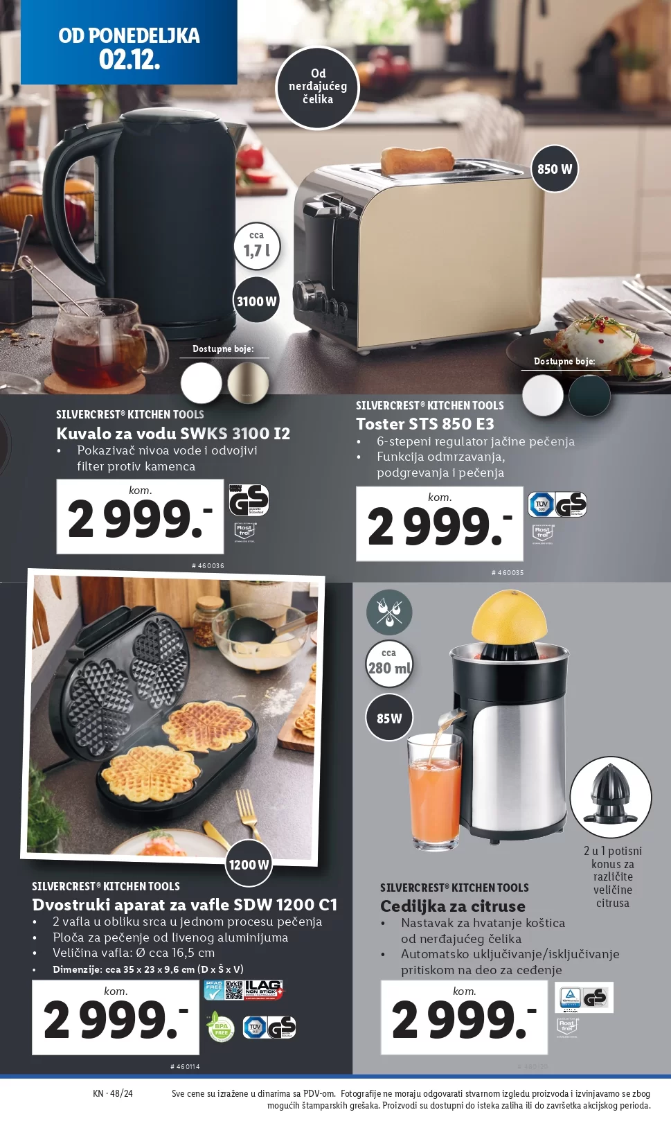 Lidl katalog NEPREHRANA 28.11-4.12.2024.