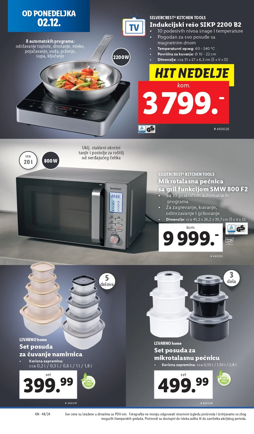 Lidl katalog NEPREHRANA 28.11-4.12.2024.