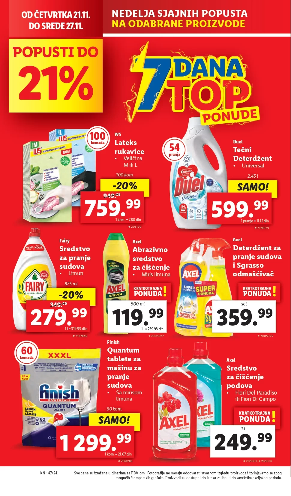 Lidl katalog PREHRANA 21-27.11.2024.