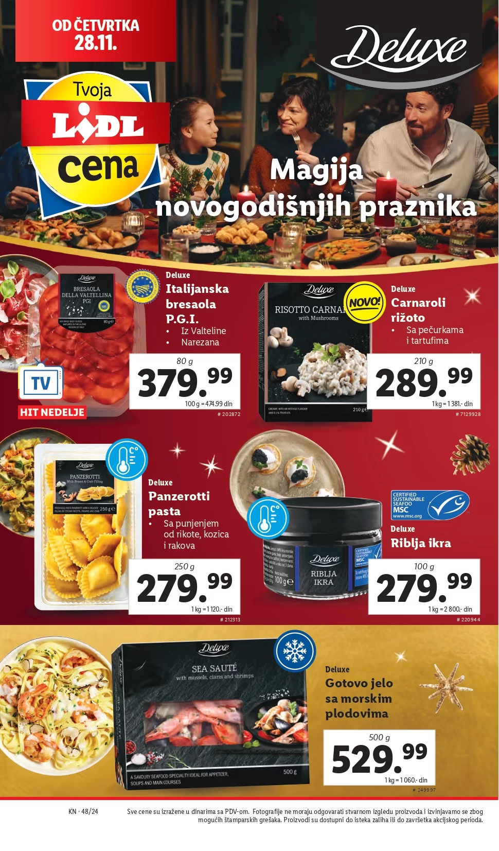 Lidl katalog PREHRANA 28.11-4.12.2024.