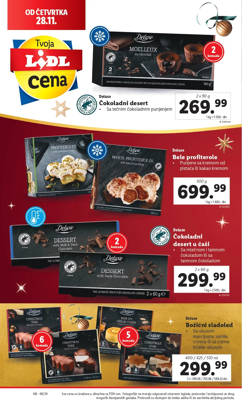 Lidl katalog PREHRANA 28.11-4.12.2024.