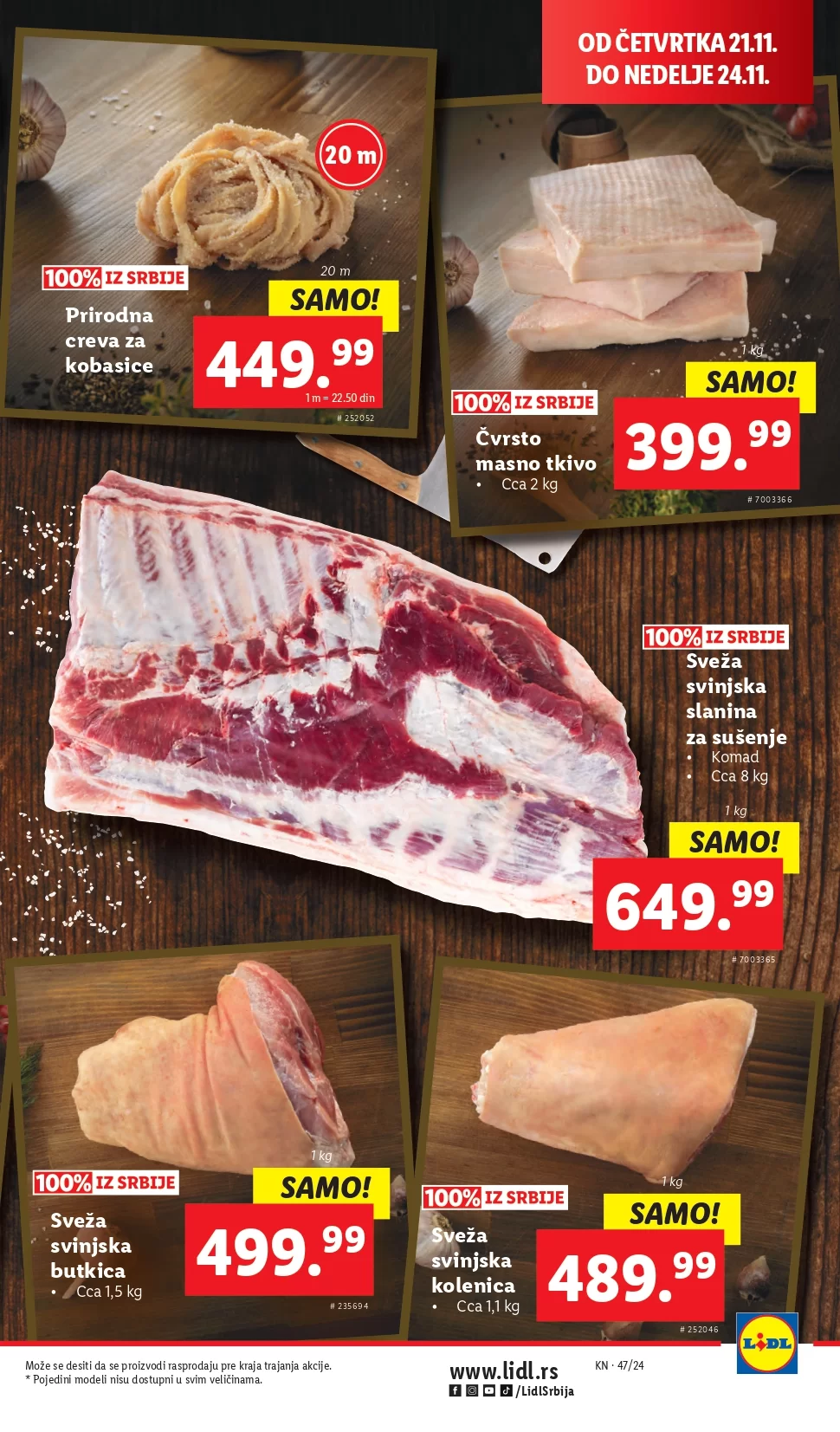 Lidl katalog PREHRANA 21-27.11.2024.