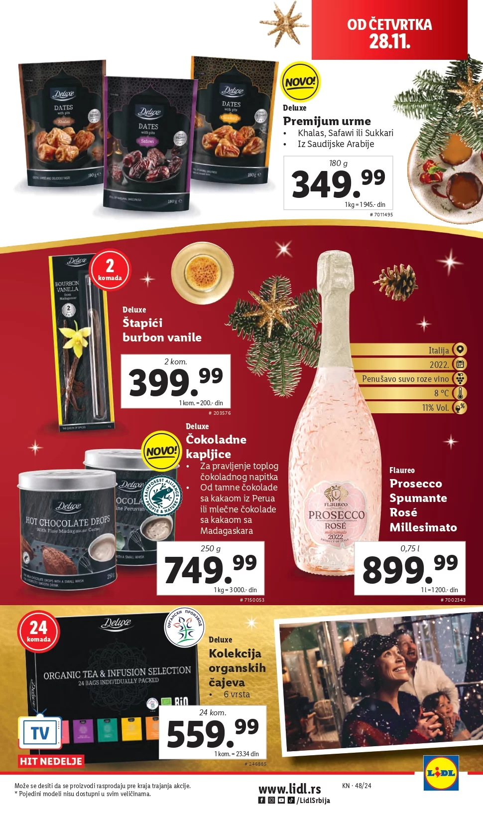 Lidl katalog PREHRANA 28.11-4.12.2024.