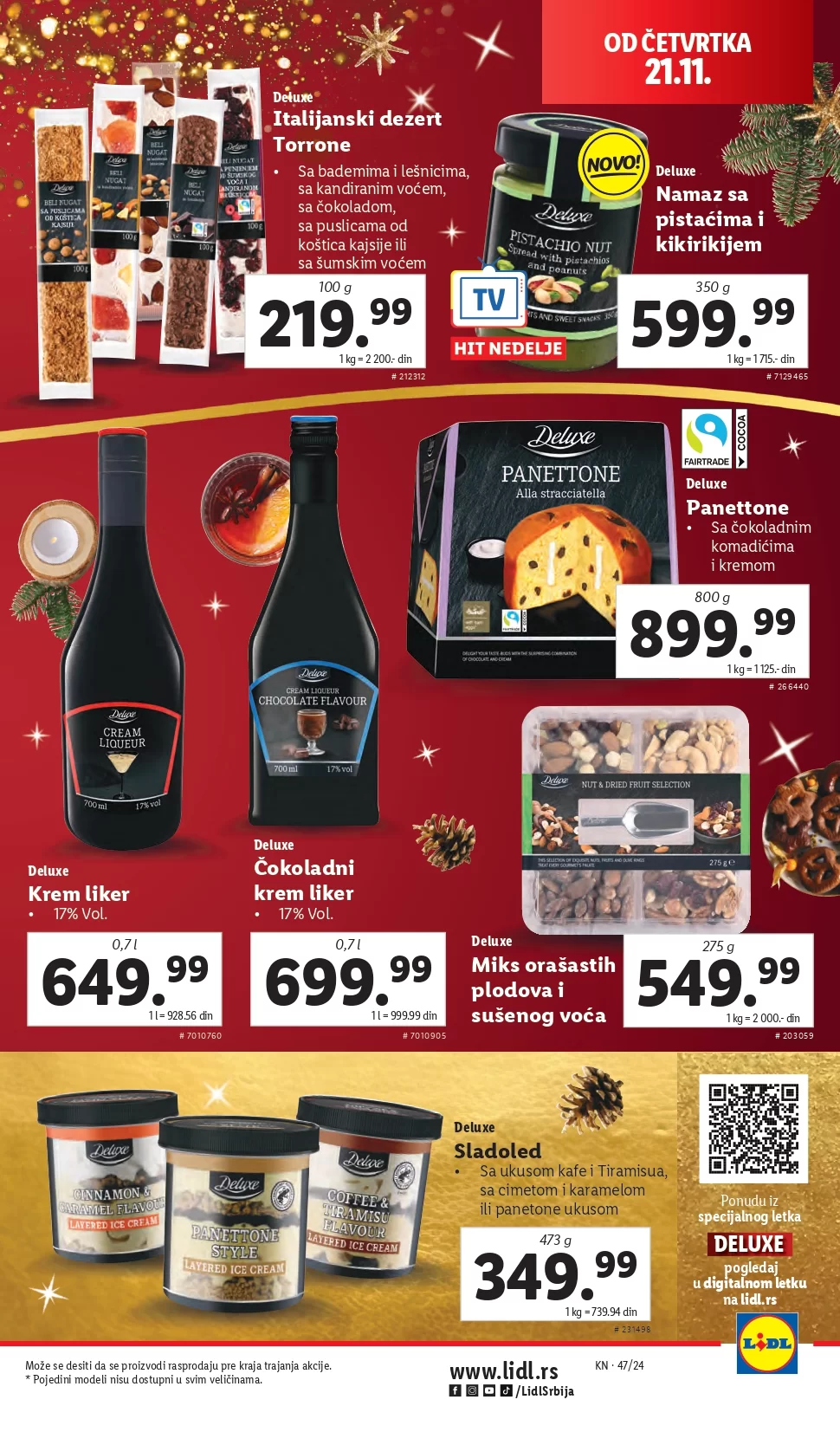 Lidl katalog PREHRANA 21-27.11.2024.