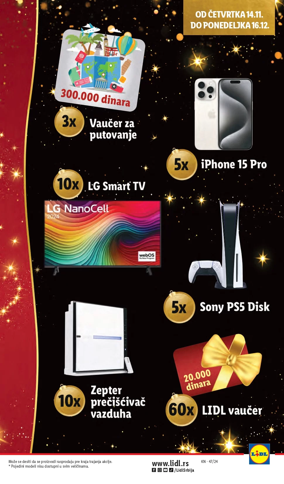 Lidl katalog PREHRANA 21-27.11.2024.