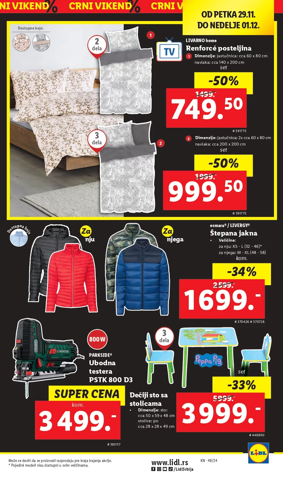 Lidl katalog PREHRANA 28.11-4.12.2024.