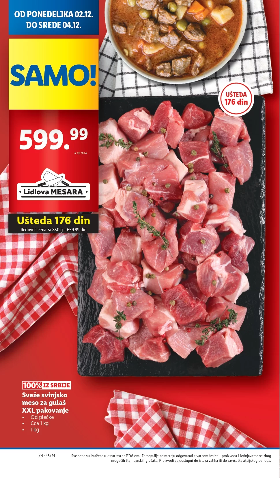 Lidl katalog PREHRANA 28.11-4.12.2024.