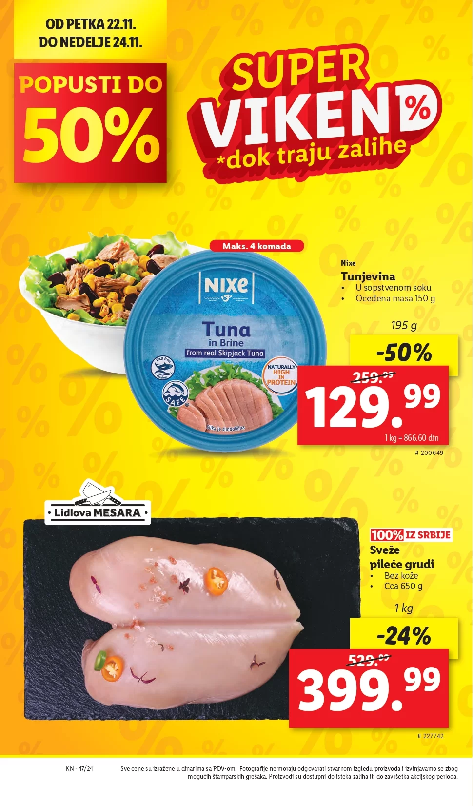 Lidl katalog PREHRANA 21-27.11.2024.