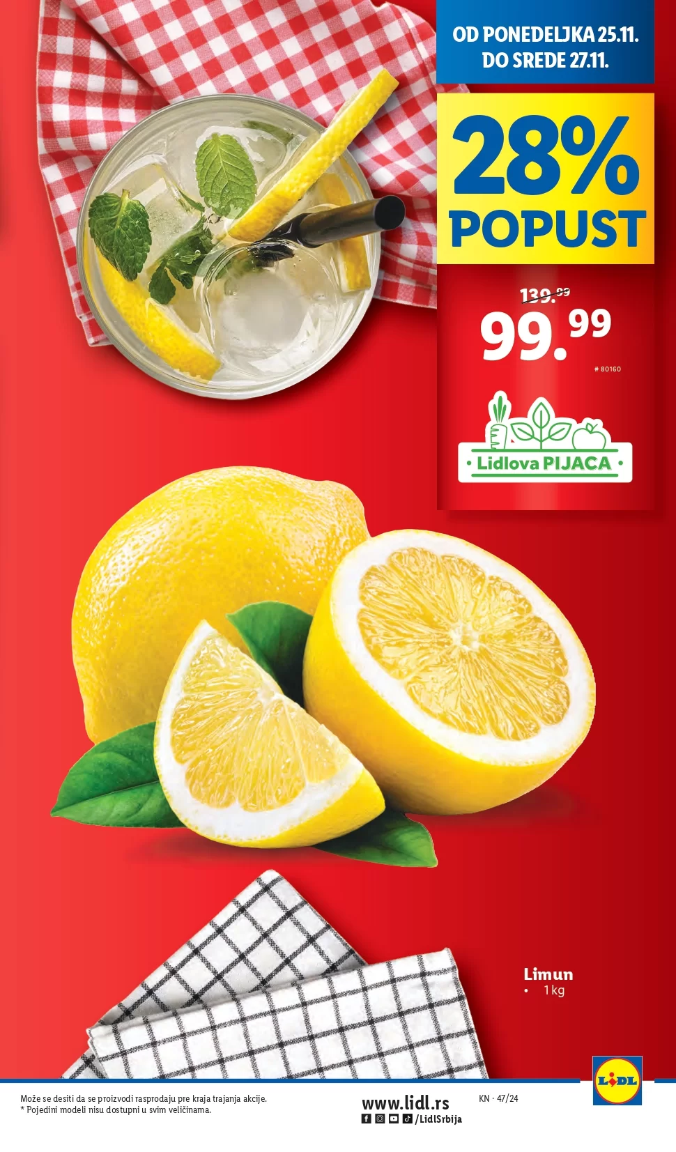 Lidl katalog PREHRANA 21-27.11.2024.