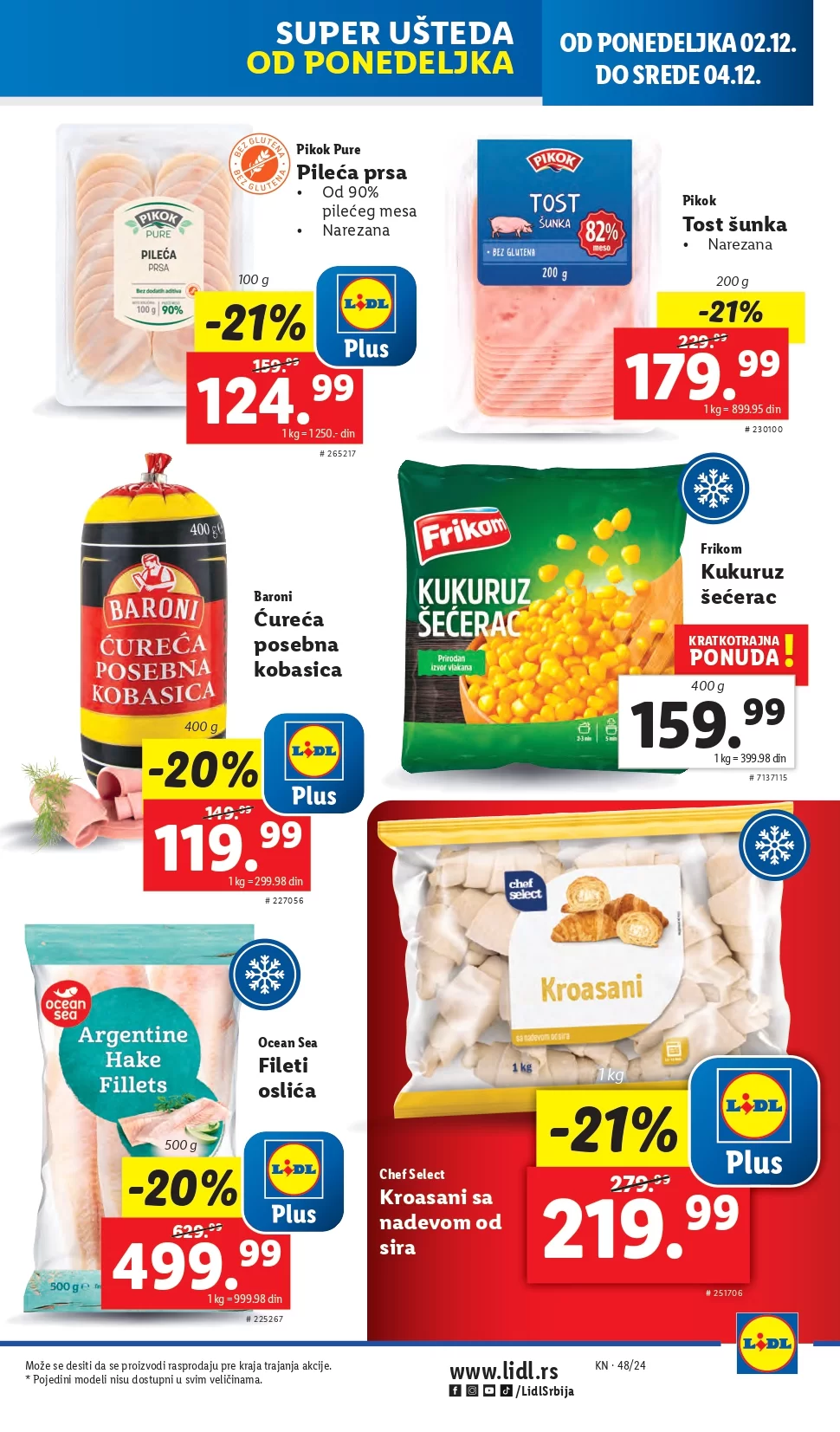 Lidl katalog PREHRANA 28.11-4.12.2024.